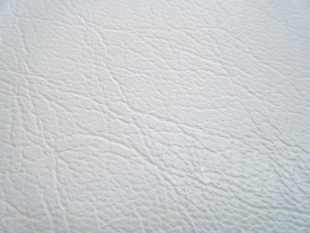WHITE / WIT LEATHER LEER (DIK) 45CM