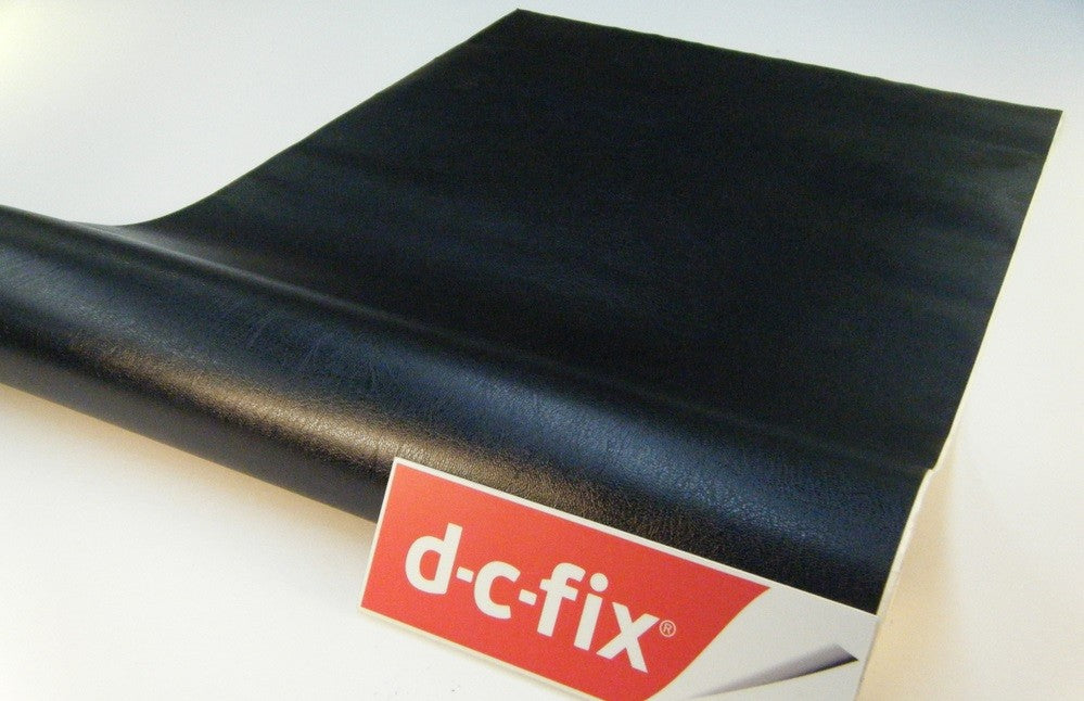BLACK / ZWART LEATHER LEER (DIK) 45CM
