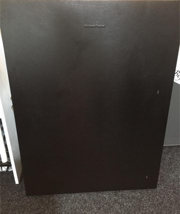 BLACK / ZWART LEATHER LEER (DIK) 45CM