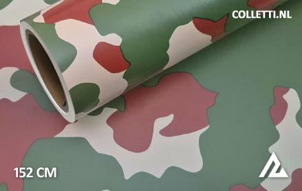 Camouflage groen bruin wrapfolie 152CM - COLLETTI.nl