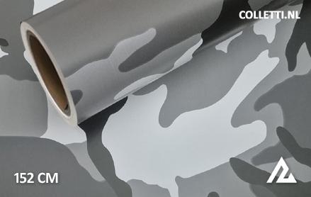 Camouflage zwart wit wrapfolie 152CM - COLLETTI.nl