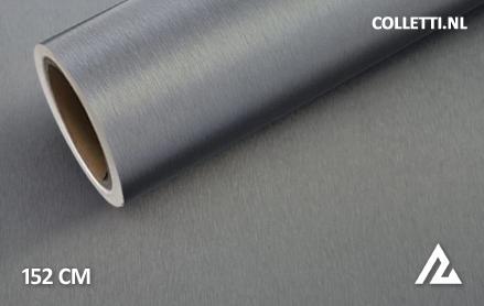 Brushed alu anthraciet wrapfolie 152CM - COLLETTI.nl