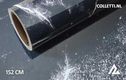 Marmer zwart glans wrapfolie 152CM - COLLETTI.nl