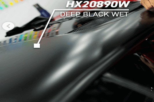 Hexis HX20890W Deep Black Wet wrapfolie 152CM