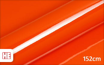 Hexis HX20165B Mandarin Red Gloss wrapfolie 152CM