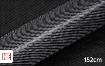 Hexis HX30CA890B Black Carbon Gloss wrapfolie 152CM