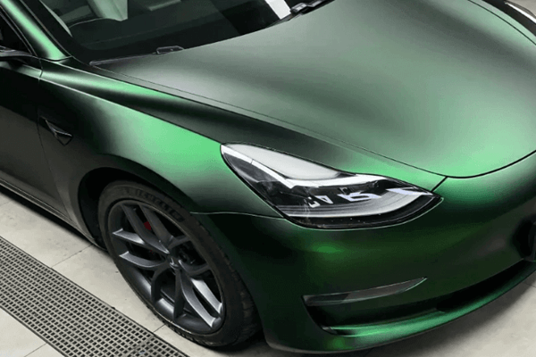 Satin Chrome Ghost Venom Green wrapfolie 152CM