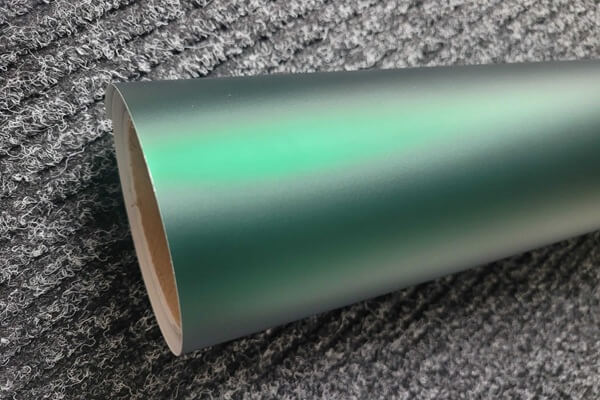 Satin Chrome Ghost Venom Green wrapfolie 152CM