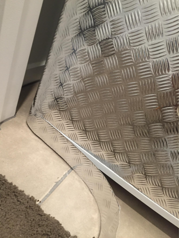 TRAANPLAAT ZILVER (DIK) 45CM - COLLETTI.nl