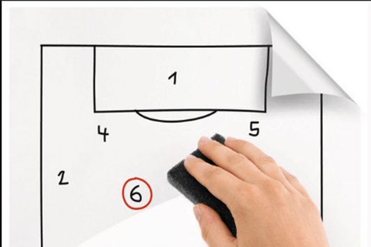 Whiteboard folie wit glans 137CM x p/M