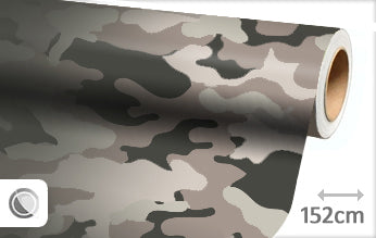 Camouflage grijs beige wrapfolie 152CM - COLLETTI.nl