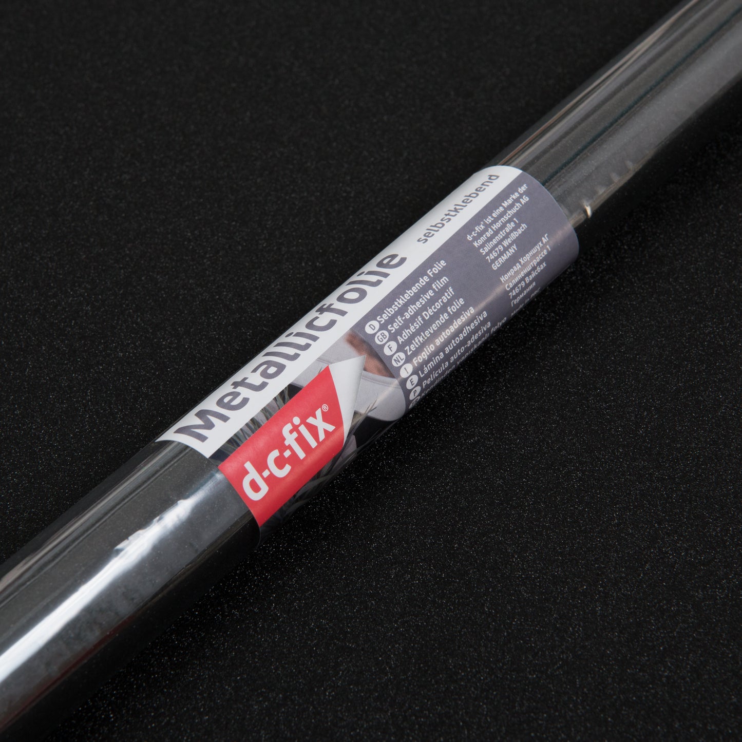 GLITTER FOLIE ZWART METALLIC 67,5 x 2M - COLLETTI.nl