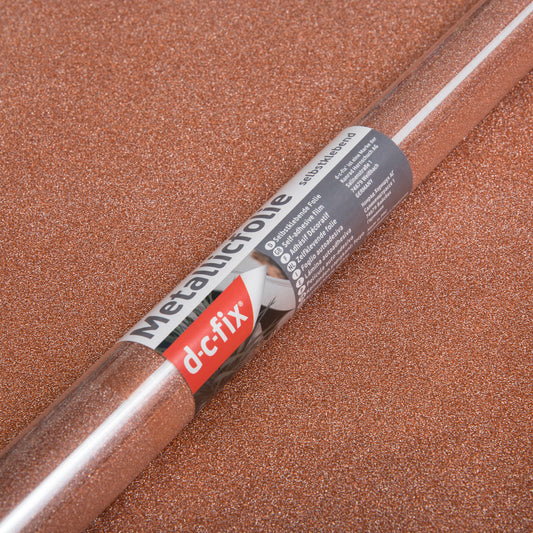 GLITTER FOLIE KOPER METALLIC 67,5 x 2M - COLLETTI.nl