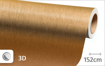 Brushed alu gold wrapfolie 152CM