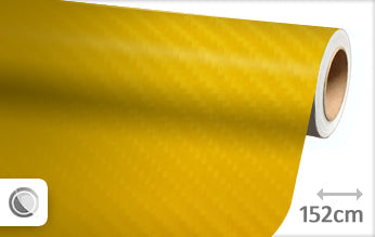 Carbon geel 4D wrapfolie 152CM - COLLETTI.nl