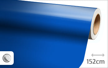 Glans blauw wrapfolie 152CM - COLLETTI.nl