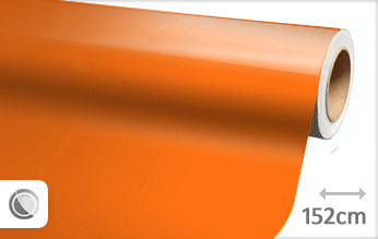 Glans oranje wrapfolie 152CM