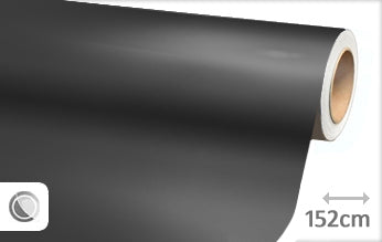 Mat chroom anthraciet wrapfolie 152CM - COLLETTI.nl