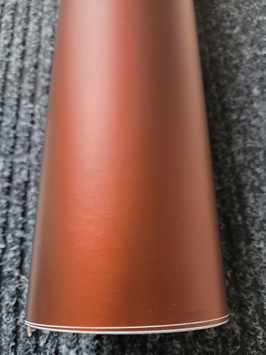 Mat chroom koper bruin wrapfolie 152CM - COLLETTI.nl