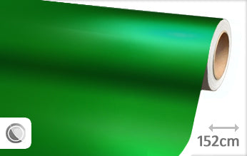 Mat chroom groen wrapfolie 152CM - COLLETTI.nl
