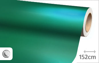 Mat chroom turquoise wrapfolie 152CM - COLLETTI.nl