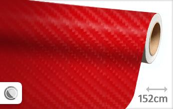 Carbon rood 4D wrapfolie 152CM - COLLETTI.nl
