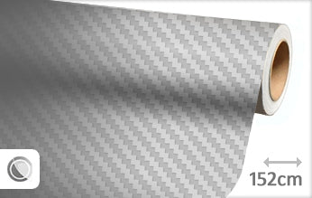 Carbon zilver 3D wrapfolie 152CM - COLLETTI.nl