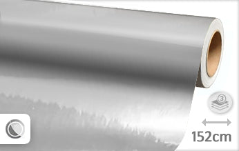 Chroom zilver wrapfolie 152CM - COLLETTI.nl