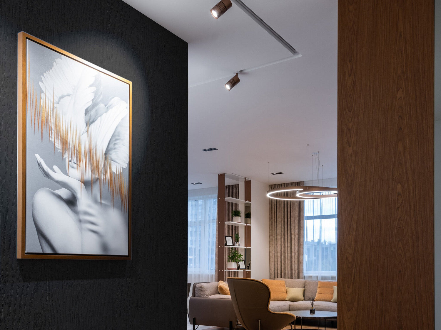 Woonkamer interieur plakfolie
