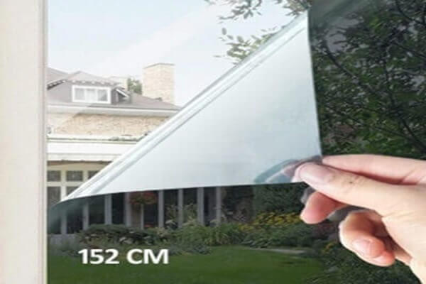 Zon/zicht/warmtewerend Spiegel Raamfolie 152CM BREED