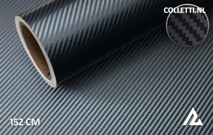 Carbon Zwart Fijn 3D Wrapfolie 152CM