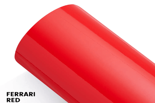 Gloss Ferrari Red 3125 wrapfolie 152CM x 18M