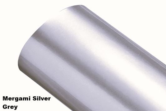 Gloss Metallic Mergami Silver Grey 3168 wrapfolie 152CM x 18M