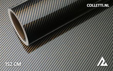 Carbon bruin glans 2D wrapfolie 152CM