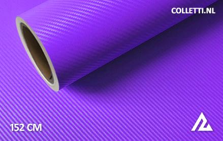 Carbon paars 3D wrapfolie 152CM - COLLETTI.nl