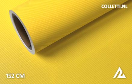 Carbon geel 4D wrapfolie 152CM - COLLETTI.nl