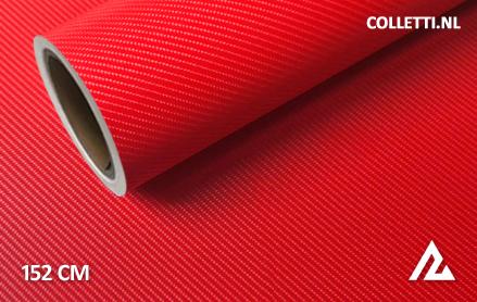 Carbon rood 4D wrapfolie 152CM - COLLETTI.nl