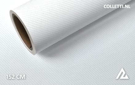 Carbon wit 4D wrapfolie 152CM - COLLETTI.nl