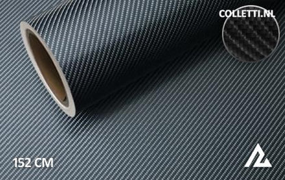 Carbon zwart 4D wrapfolie 152CM