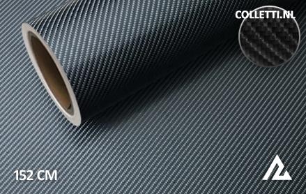 Carbon zwart 4D wrapfolie 152CM - COLLETTI.nl
