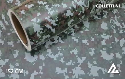 Camouflage digitaal  wrapfolie 152CM - COLLETTI.nl