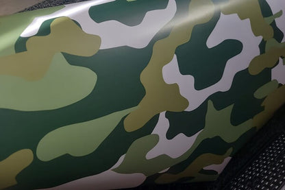 Camouflage groen wit wrapfolie 152CM