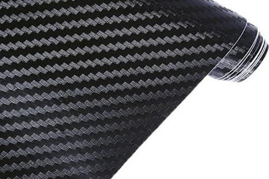 Carbon zwart grof 3D wrapfolie 152CM - COLLETTI.nl