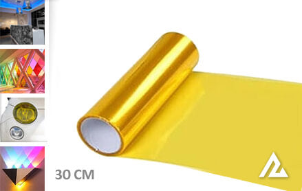 GEEL TINT FOLIE 30CM - COLLETTI.nl