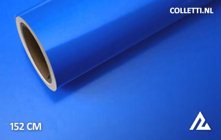 Glans blauw wrapfolie 152CM - COLLETTI.nl