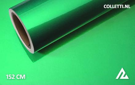 Glans metallic groen wrapfolie 152CM - COLLETTI.nl