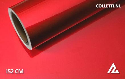 Glans metallic rood wrapfolie 152CM