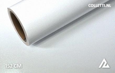 Glans metallic wit wrapfolie 152CM