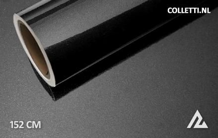 Glans metallic zwart wrapfolie 152CM
