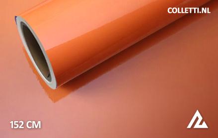 Glans oranje wrapfolie 152CM - COLLETTI.nl